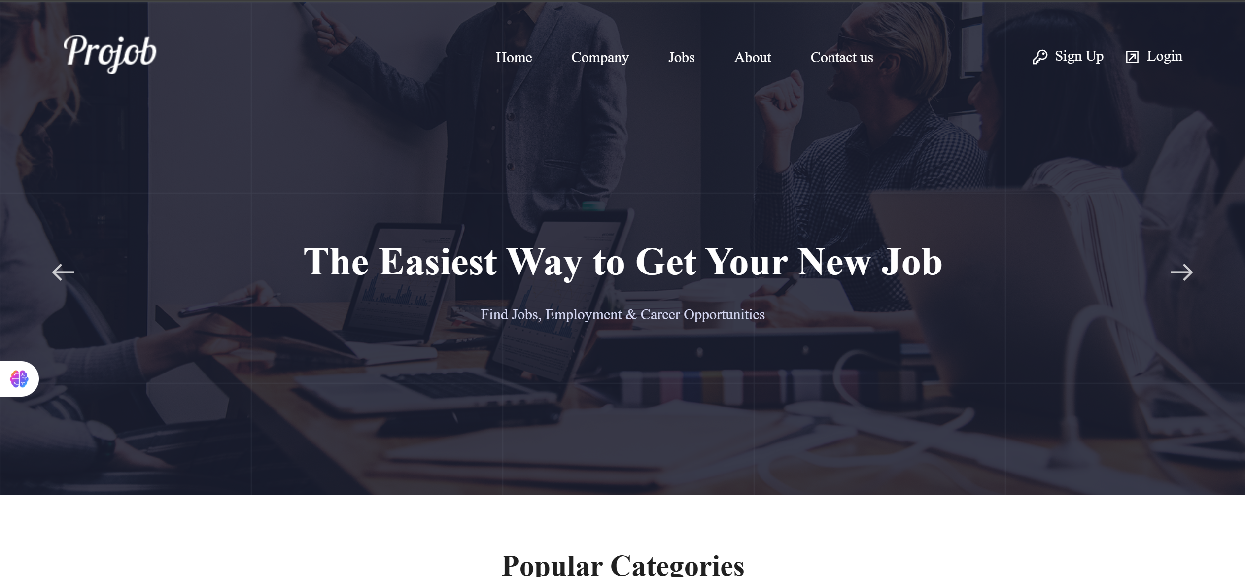 Job Hunt Portal project screenshot