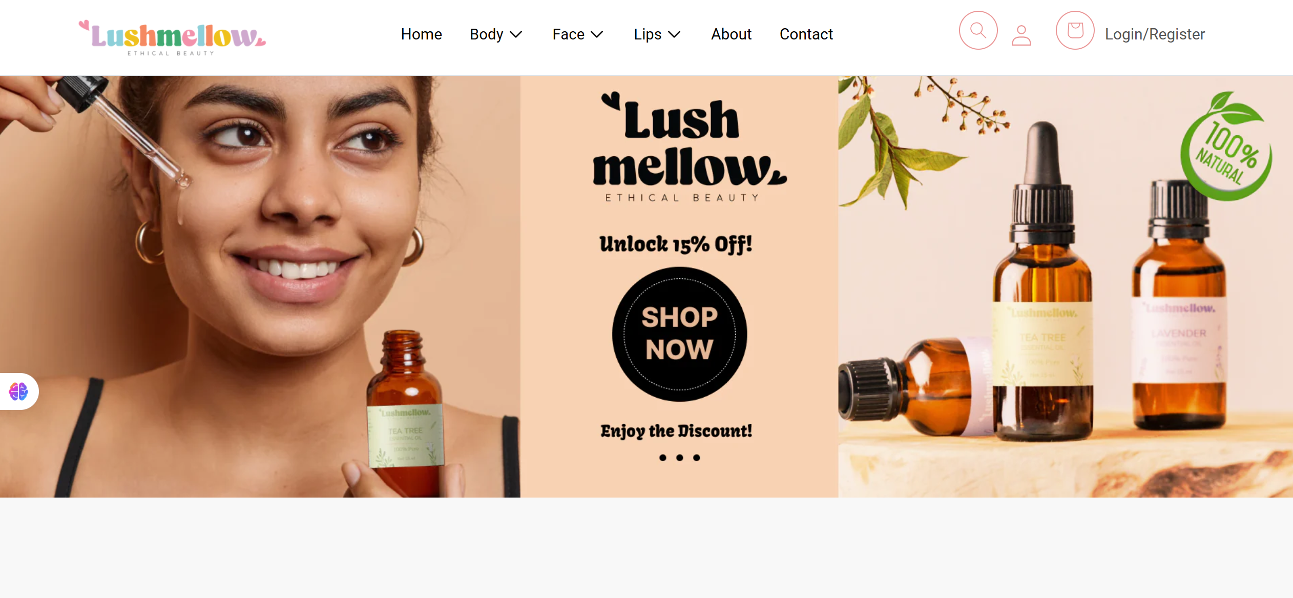Lushmellow – WordPress Beauty eCommerce Website with Discounts project screenshot