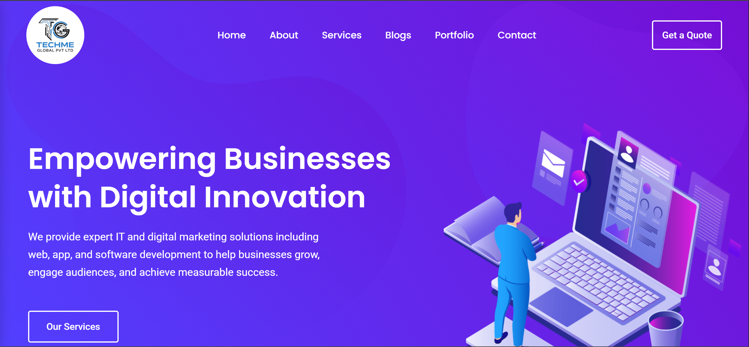 TECHME Global Pvt. Ltd. project screenshot